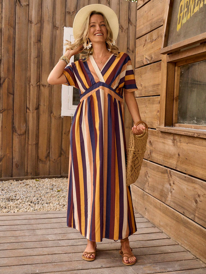 Rochie maxi Shein, mix culori