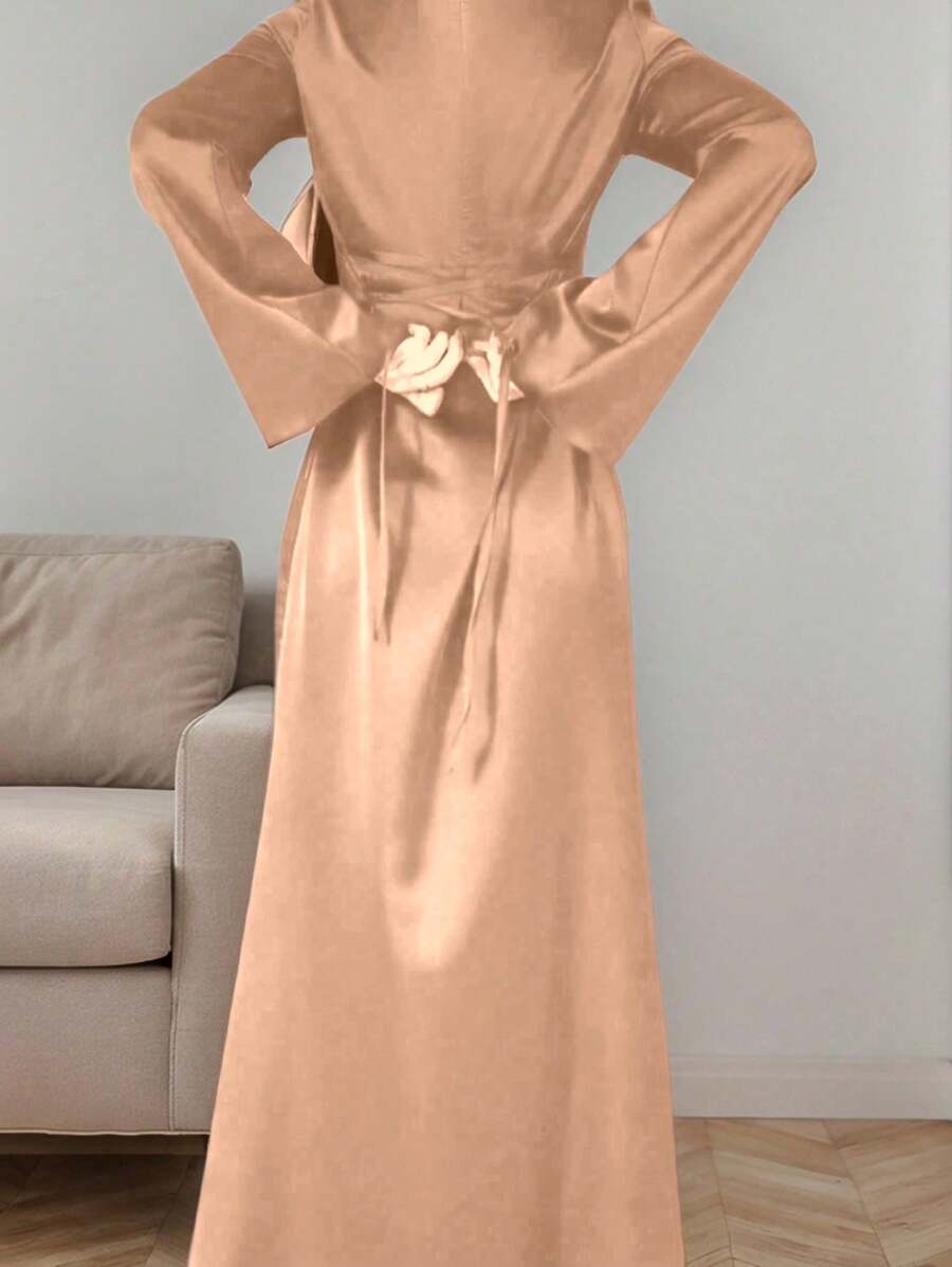 Rochie maxi SHEIN, maro
