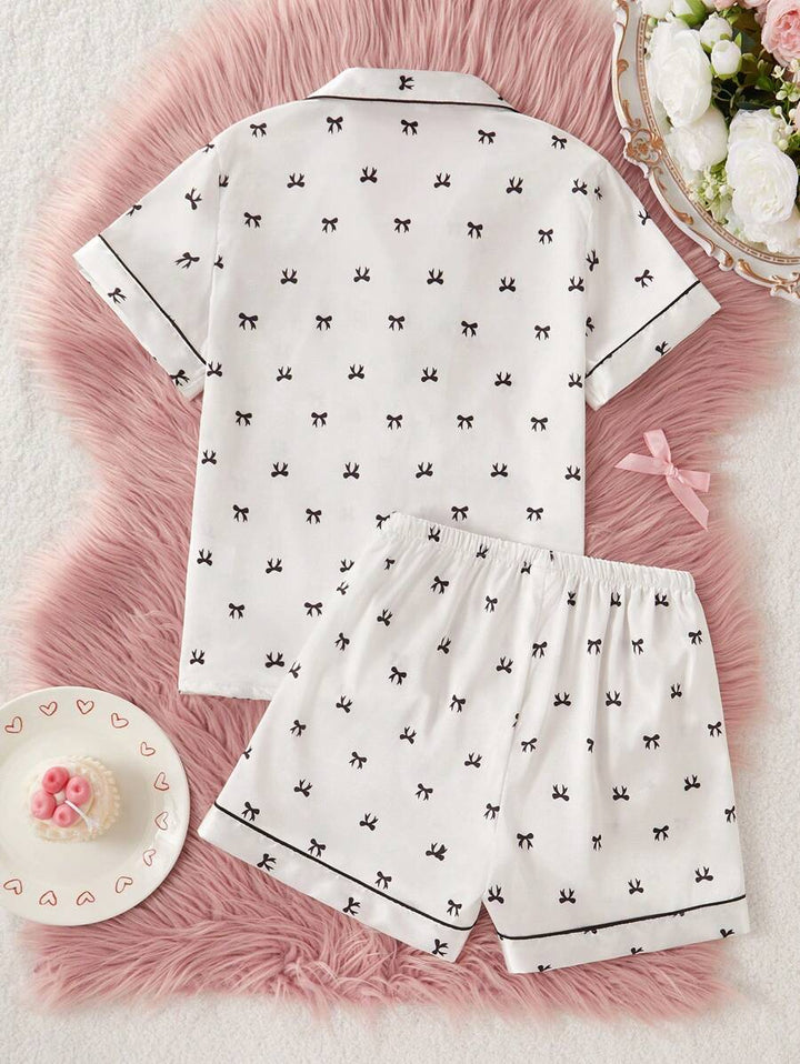 Compleu pijama SHEIN, alb