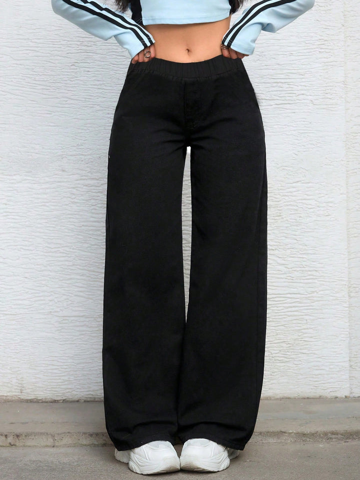 Pantaloni SHEIN, negru