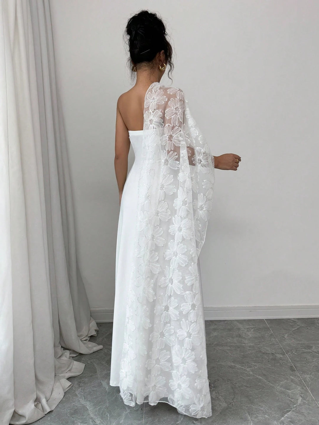 Rochie maxi SHEIN, alb