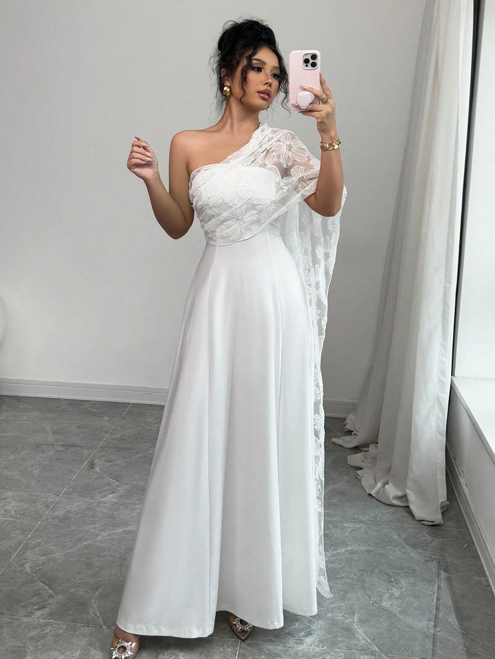 Rochie maxi SHEIN, alb