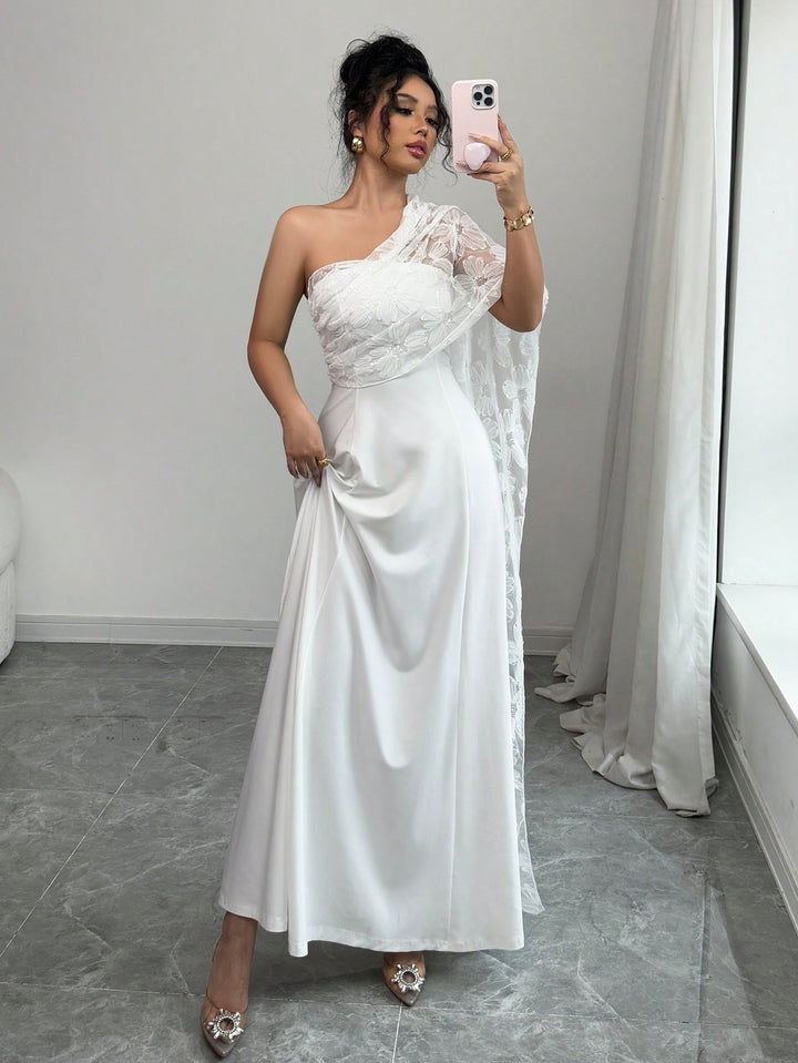 Rochie maxi SHEIN, alb