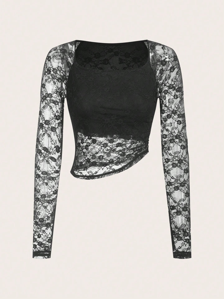 Top SHEIN, negru
