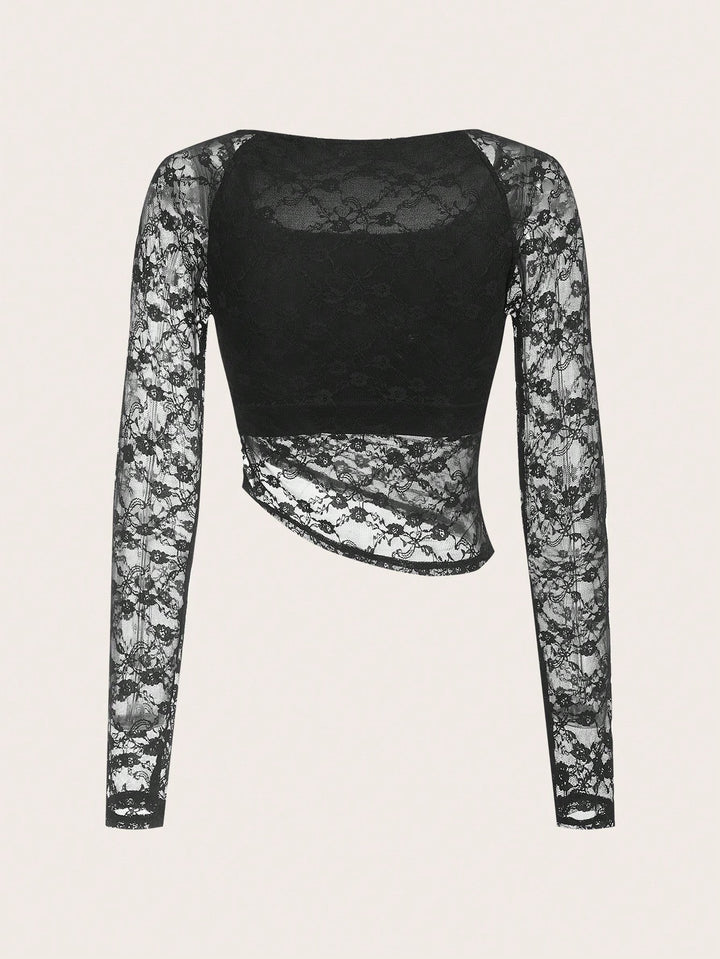 Top SHEIN, negru