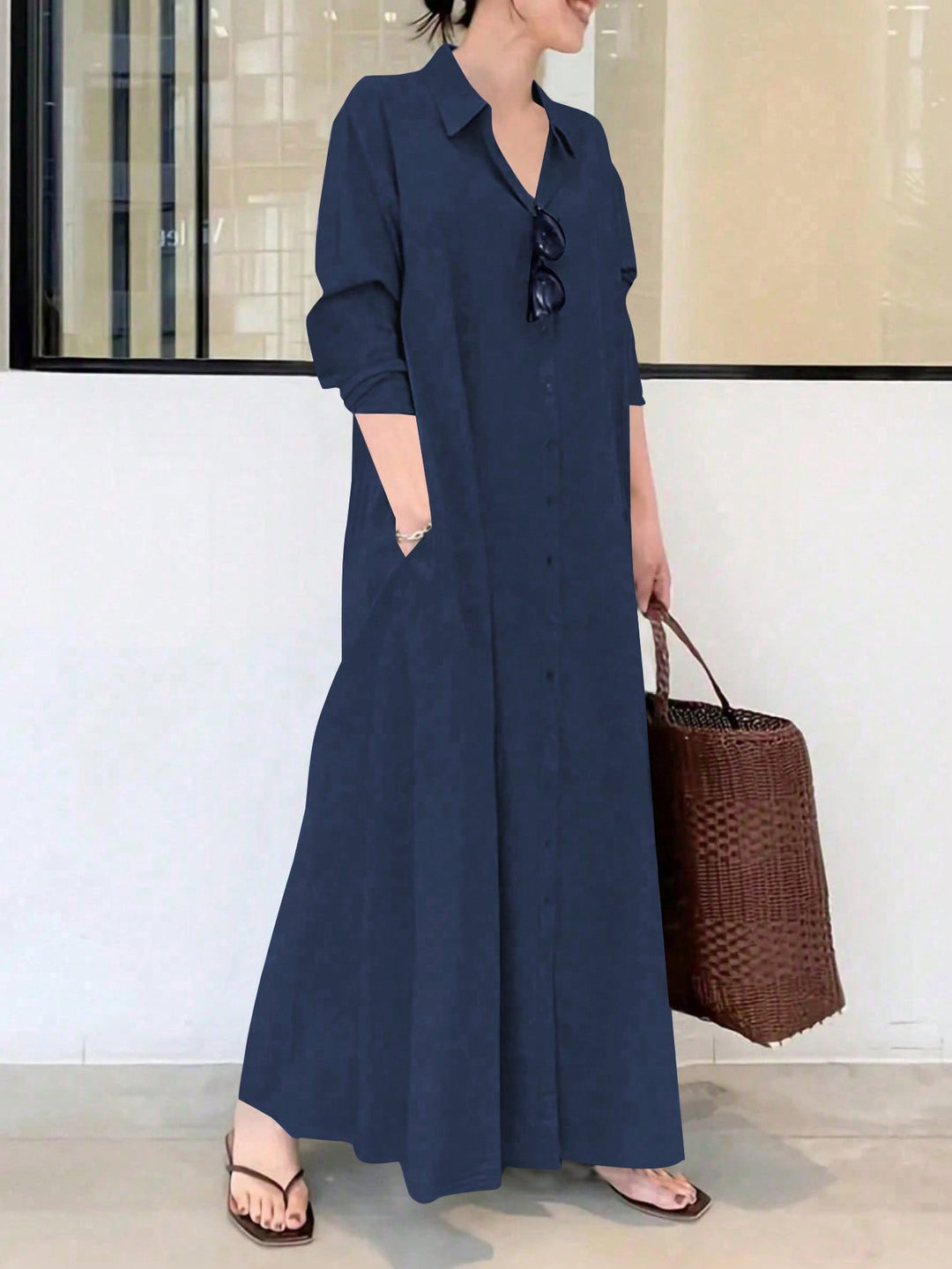 Rochie maxi SHEIN, albastru