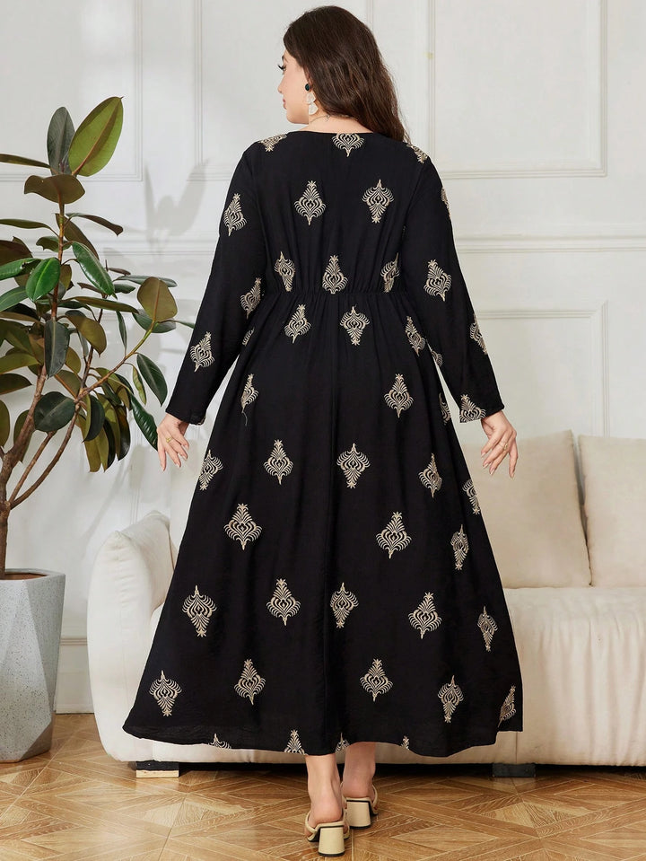 SHEIN maxi ruha, fekete