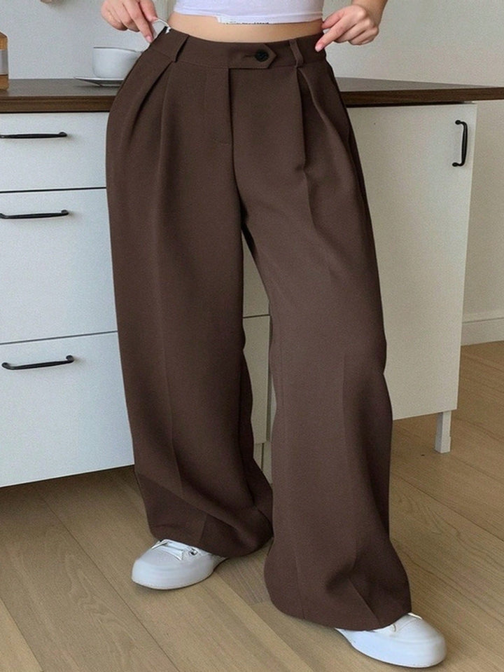 Pantaloni SHEIN, maro