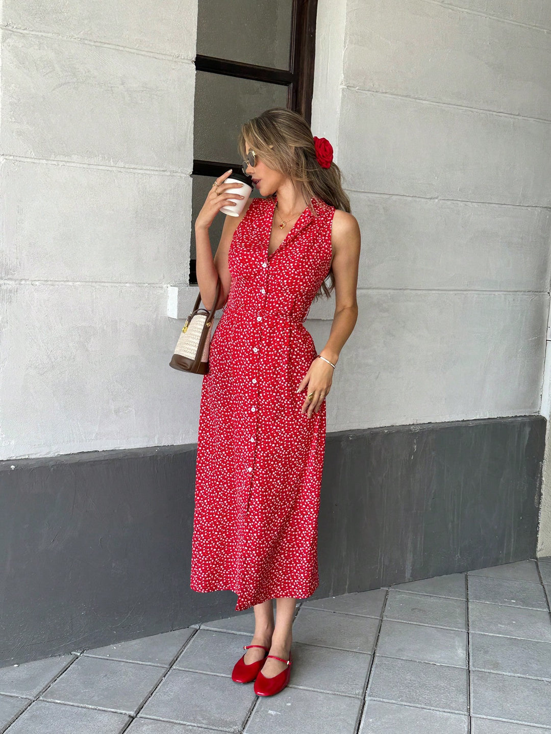 Rochie maxi SHEIN, mix culori