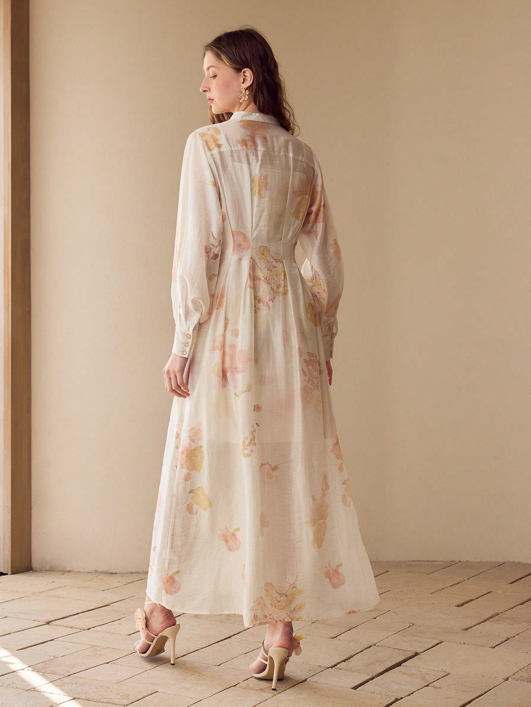 Rochie maxi SHEIN, portocaliu