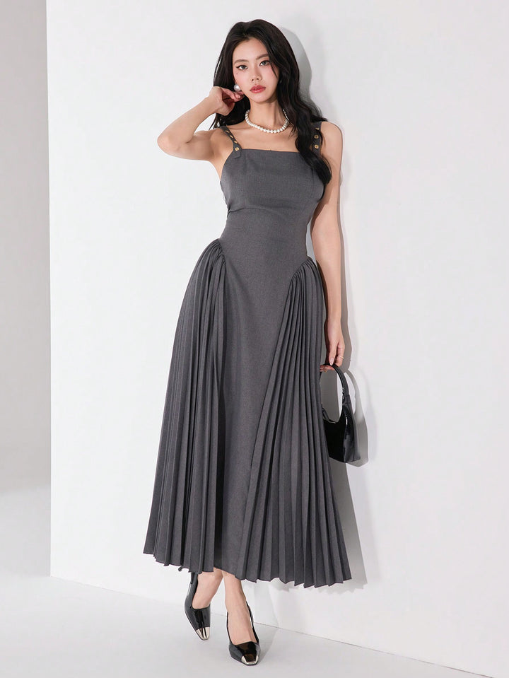 SHEIN maxi ruha, szürke