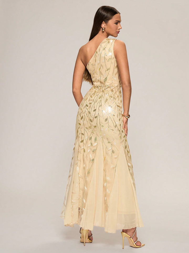 Rochie maxi SHEIN, auriu