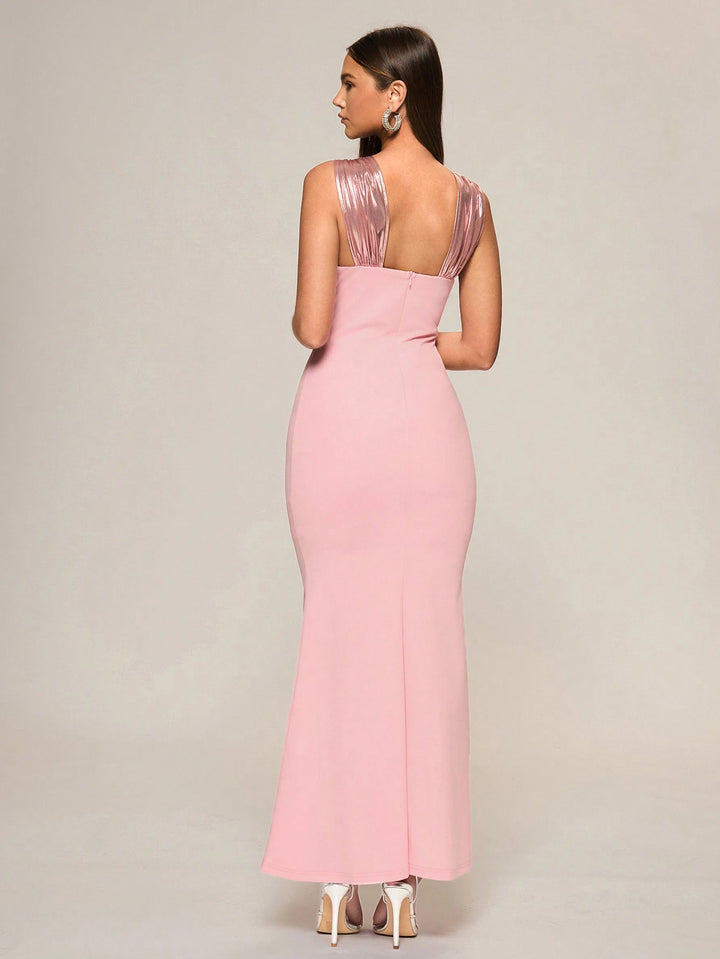 Rochie maxi SHEIN, roz