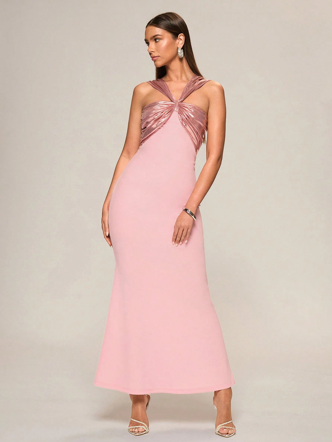 Rochie maxi SHEIN, roz