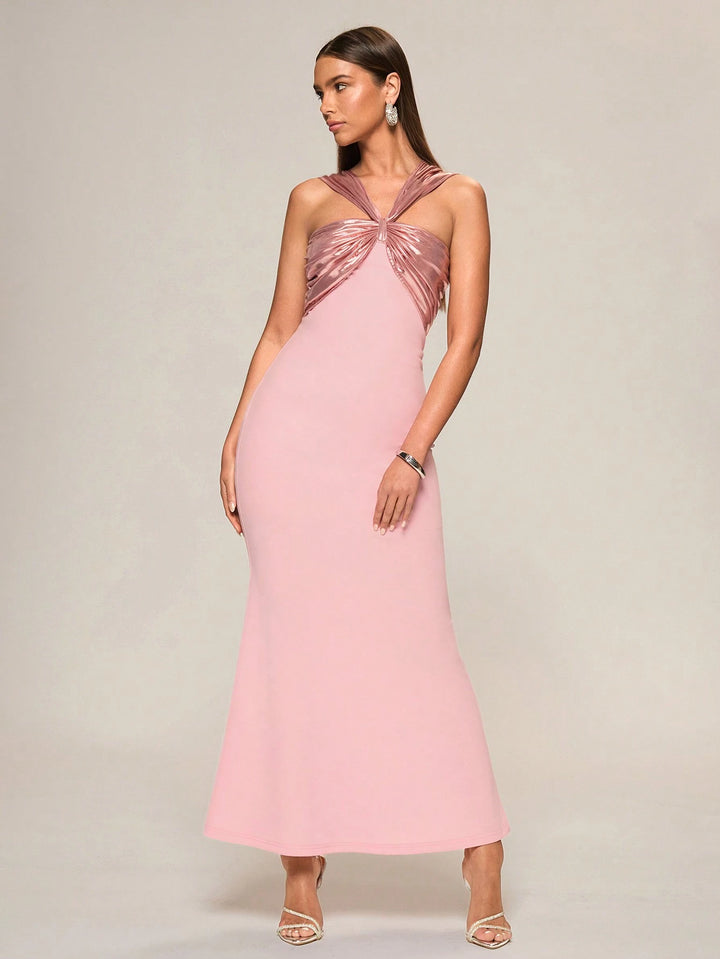 Rochie maxi SHEIN, roz