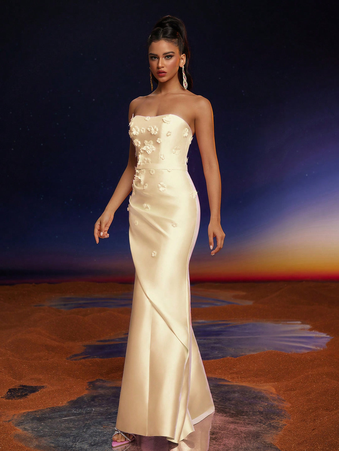 Rochie maxi SHEIN, galben