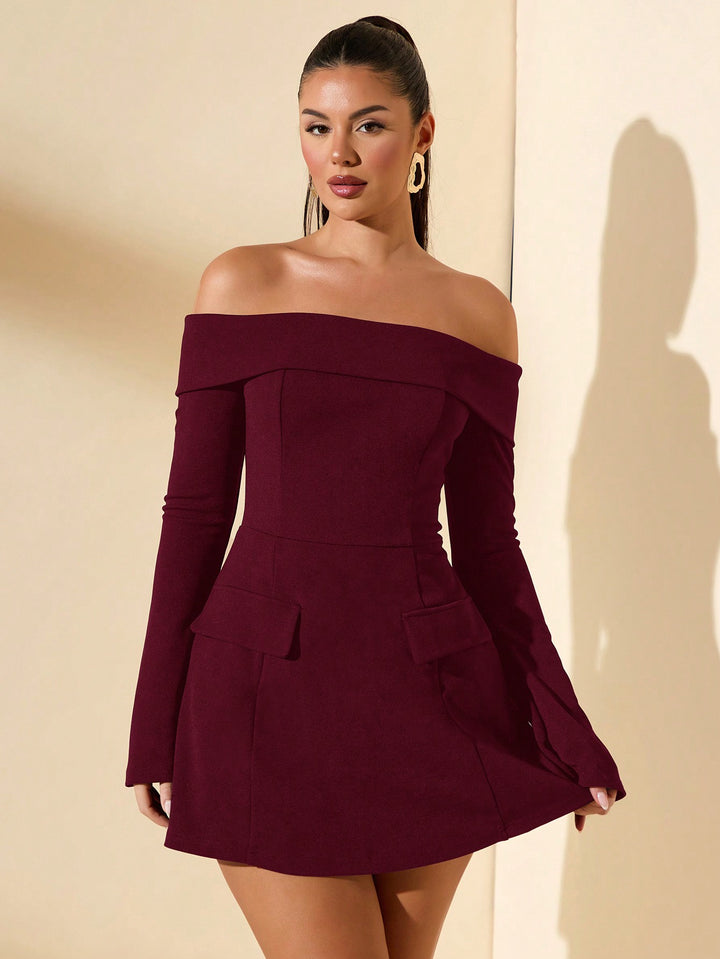 Rochie mini SHEIN, vișiniu