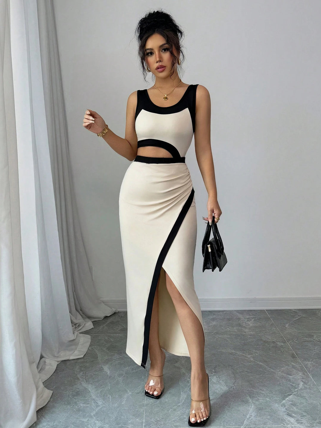 Rochie maxi SHEIN, mix culori