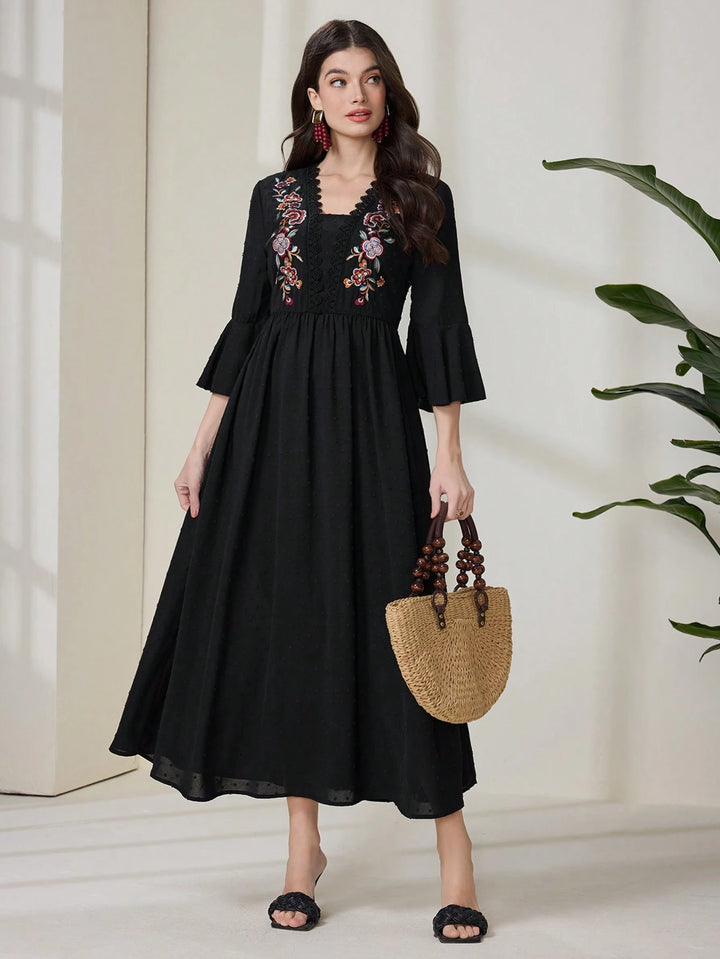 Rochie maxi SHEIN, negru