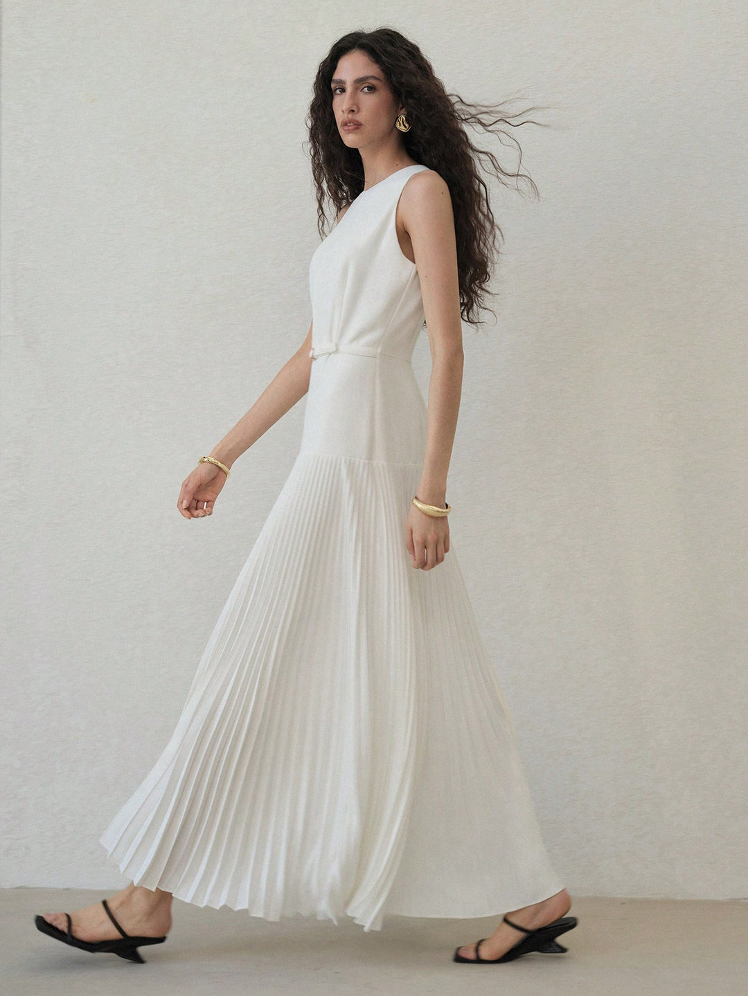 Rochie maxi SHEIN, alb