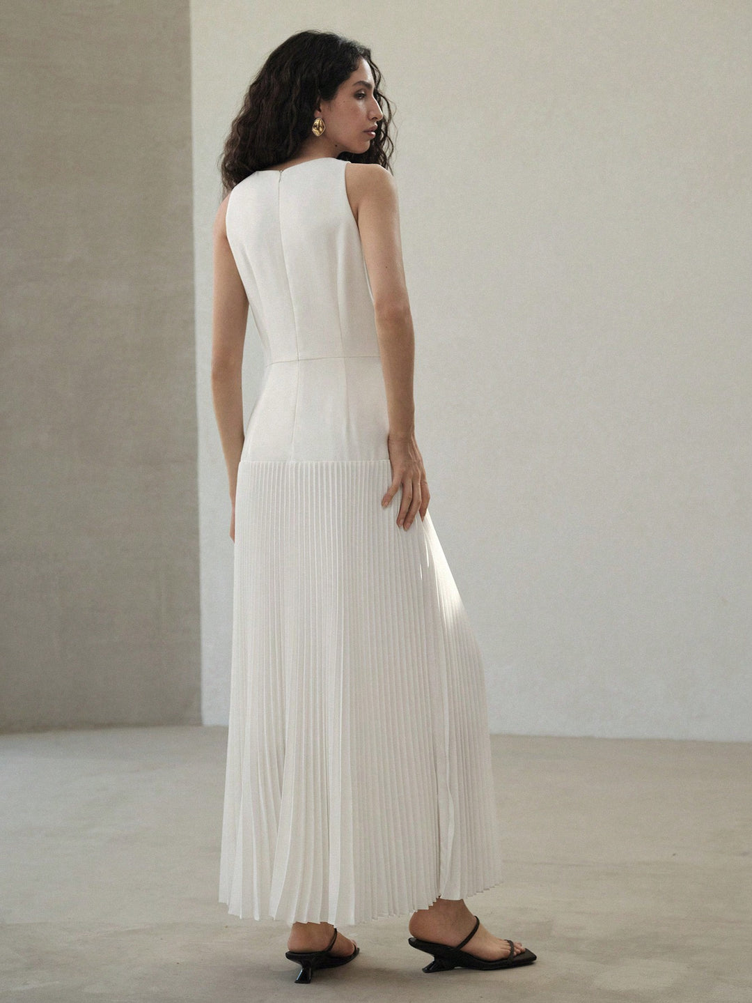 Rochie maxi SHEIN, alb