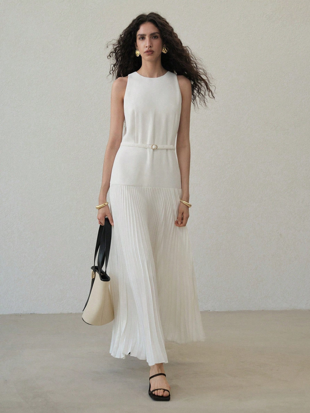 Rochie maxi SHEIN, alb
