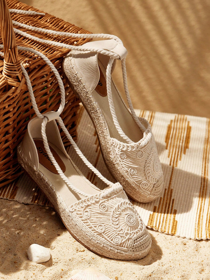 Espadrile SHEIN, crem