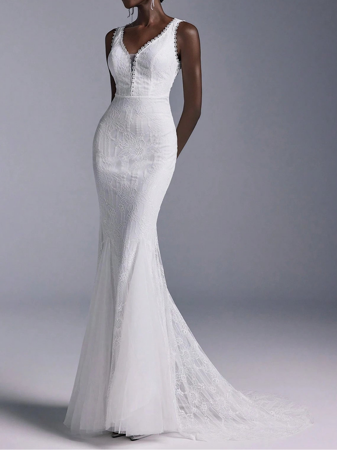 Rochie de ocazie SHEIN, alb