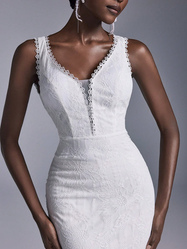 Rochie de ocazie SHEIN, alb
