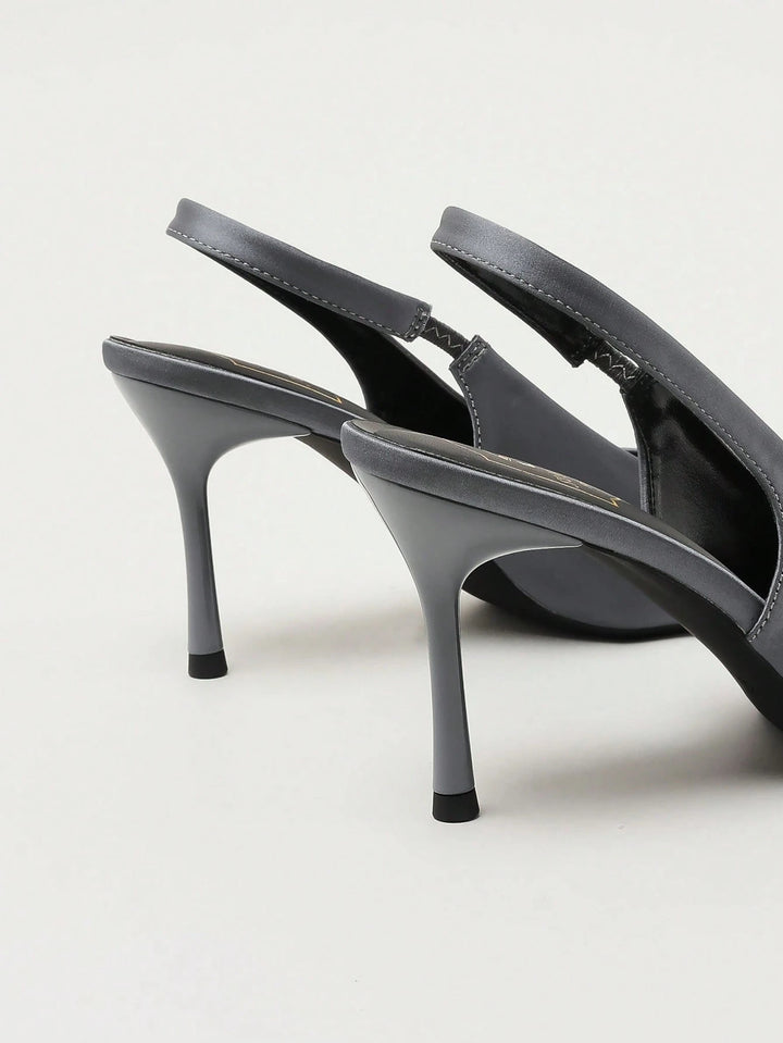 Pantofi cu toc SHEIN, gri