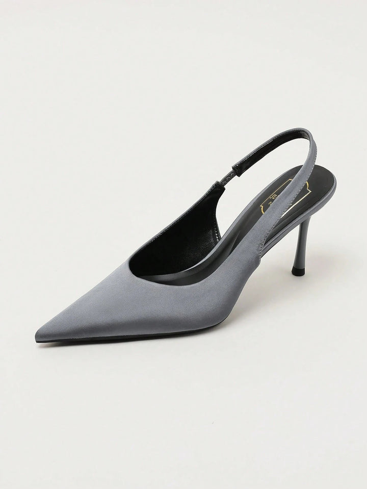 Pantofi cu toc SHEIN, gri