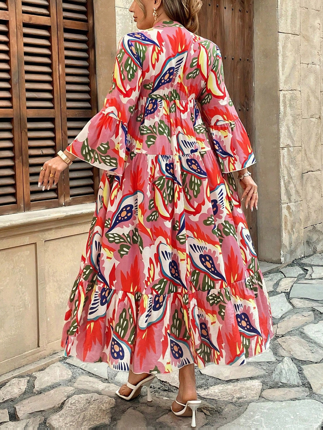 Rochie maxi SHEIN, mix culori