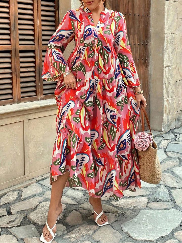 Rochie maxi SHEIN, mix culori