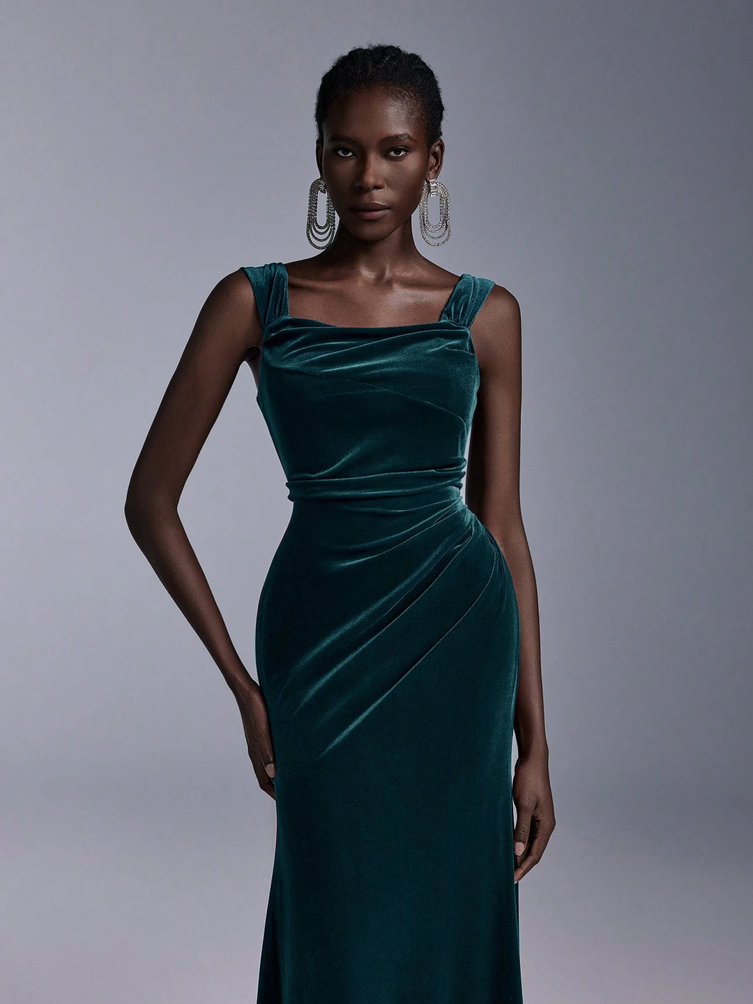 Rochie maxi SHEIN, verde