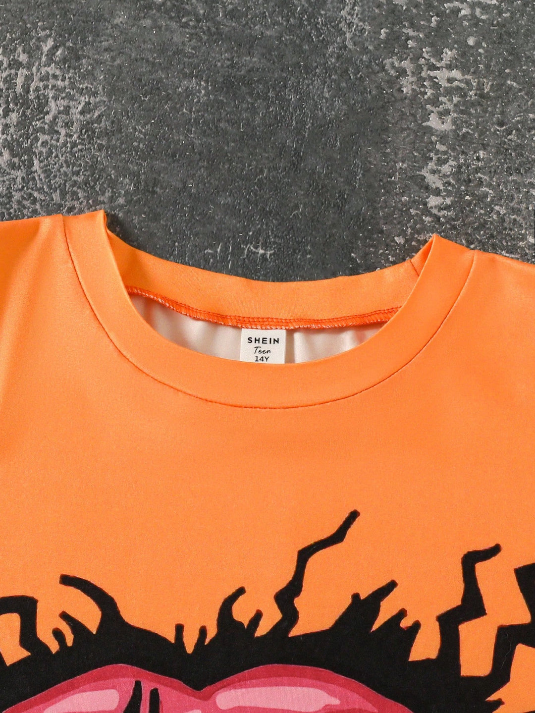Tricou SHEIN, portocaliu