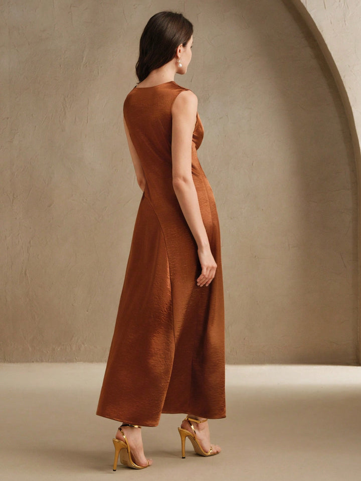 Rochie maxi SHEIN, maro