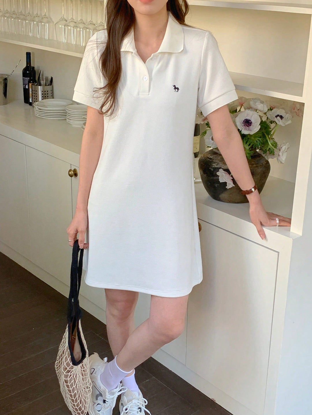 Rochie mini SHEIN, alb