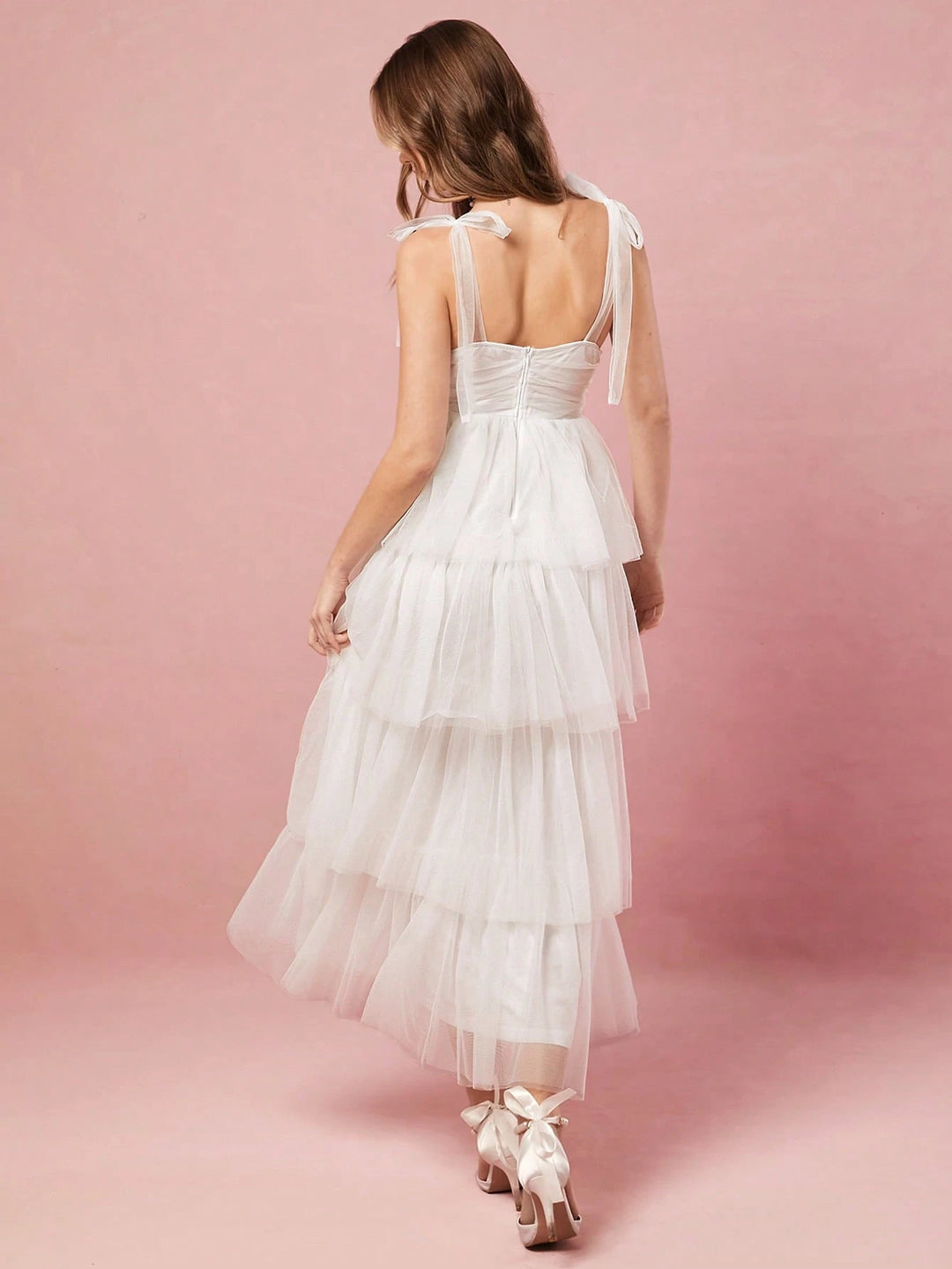 Rochie midi SHEIN, alb