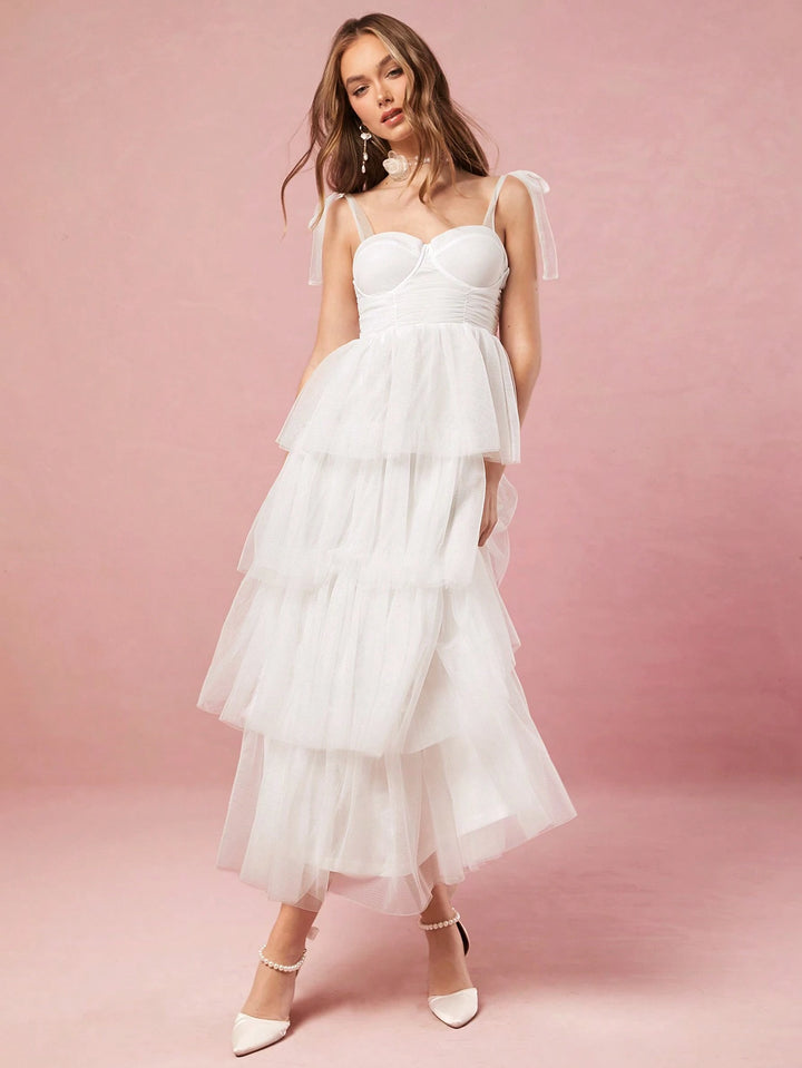 Rochie midi SHEIN, alb