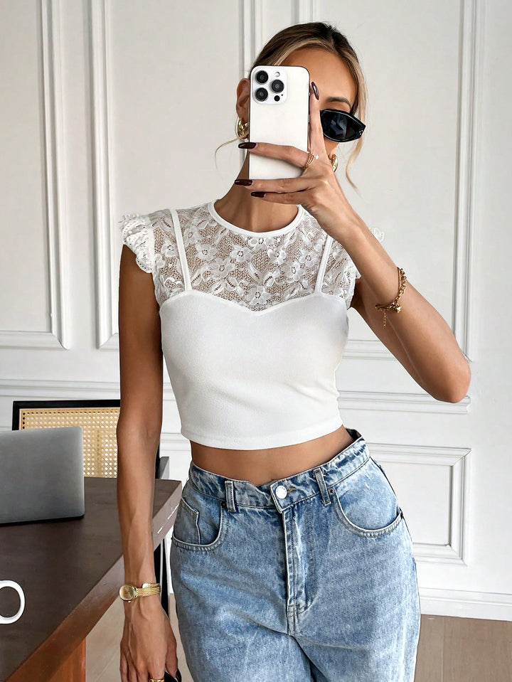 Top SHEIN, alb