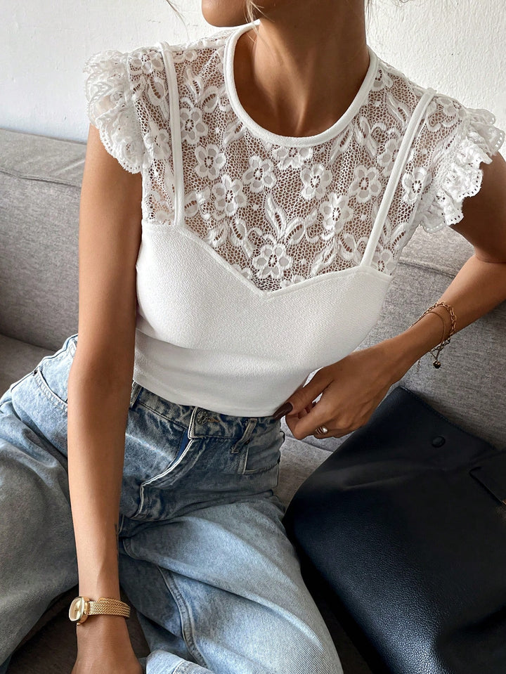 Top SHEIN, alb