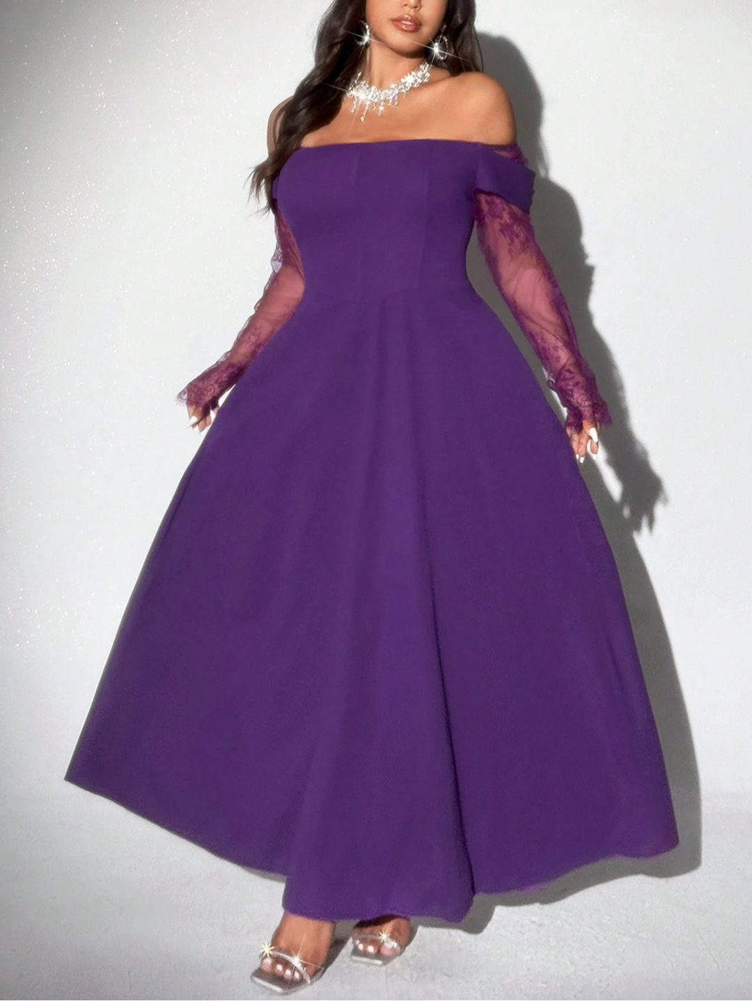 Rochie maxi Shein Curve+, mov