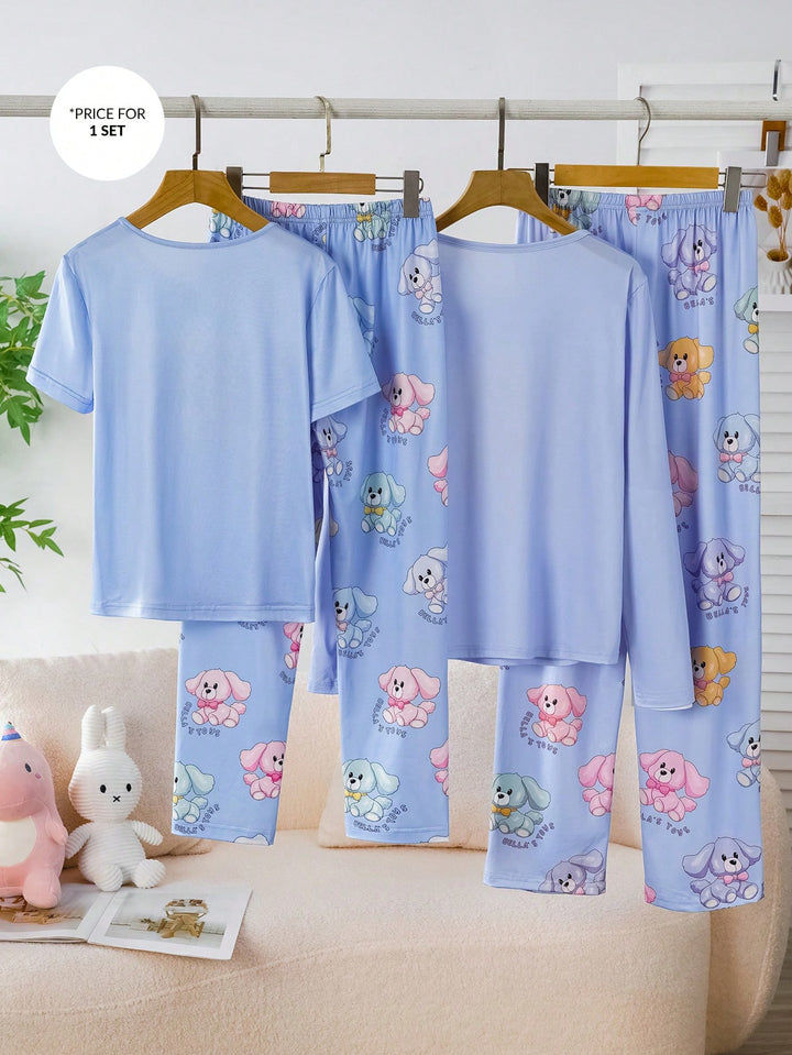 Compleu pijamale SHEIN, albastru