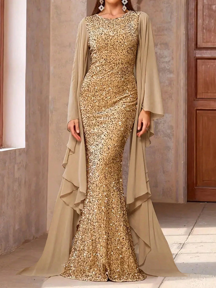 Rochie de ocazie SHEIN, bej