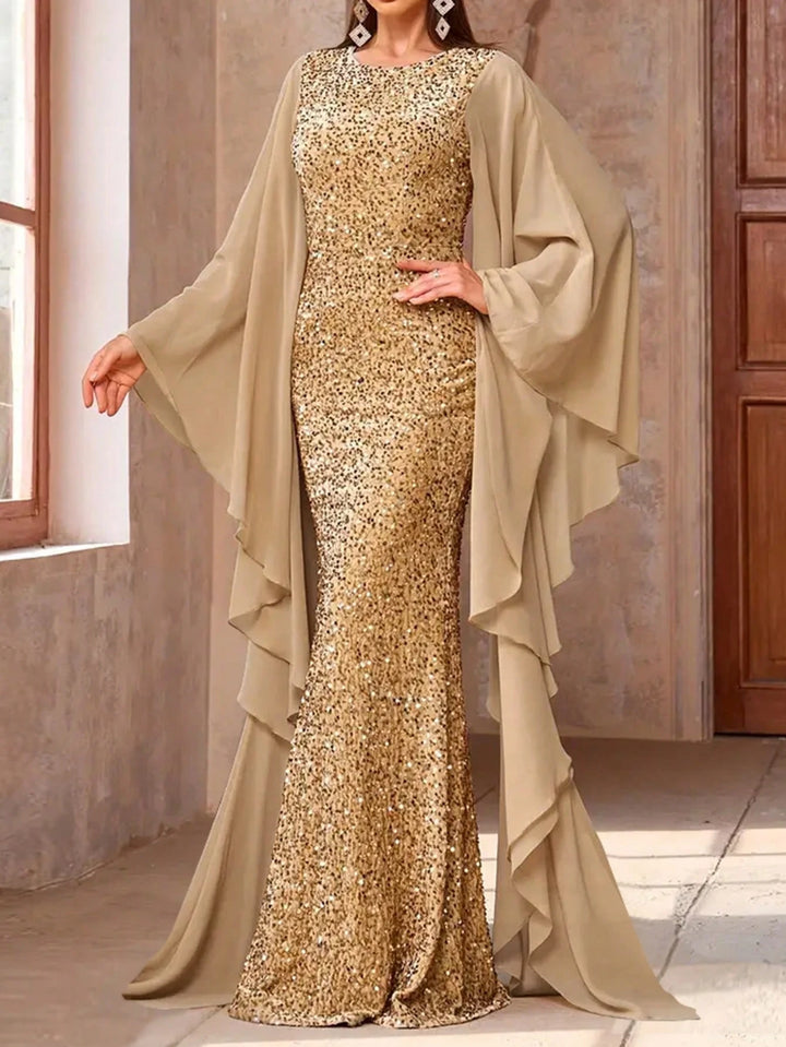 Rochie de ocazie SHEIN, bej