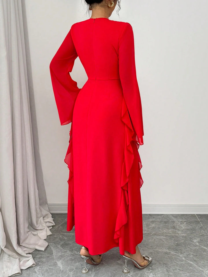 Rochie maxi Shein, roșu