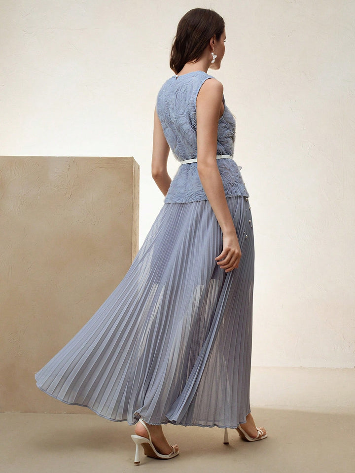 SHEIN maxi ruha, kék