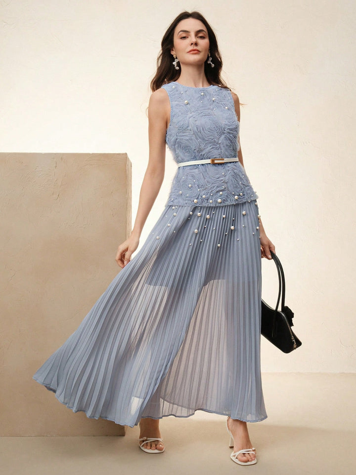 SHEIN maxi ruha, kék