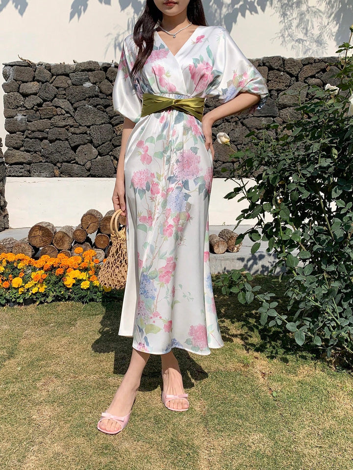 Rochie maxi SHEIN, mix culori