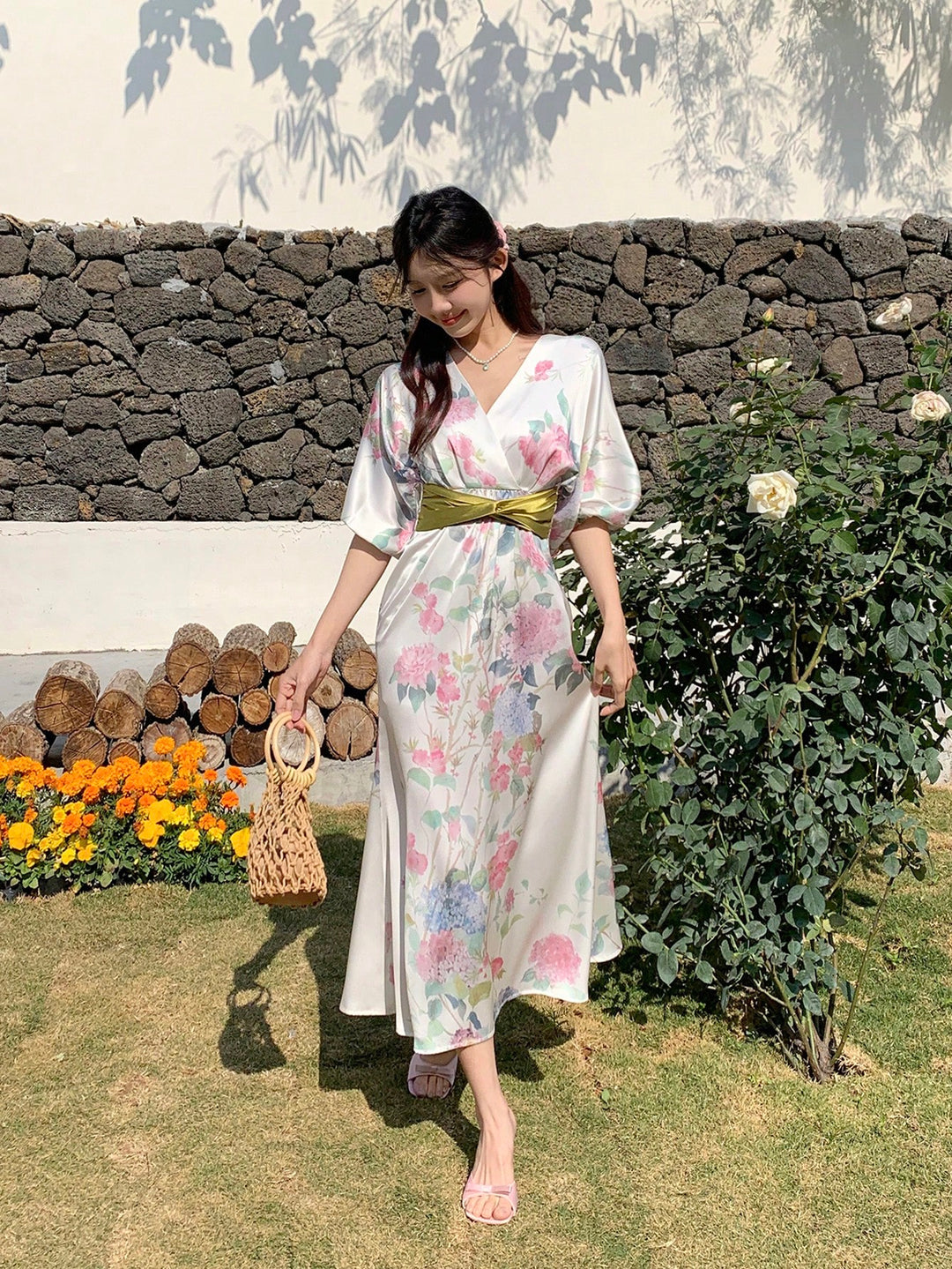 Rochie maxi SHEIN, mix culori